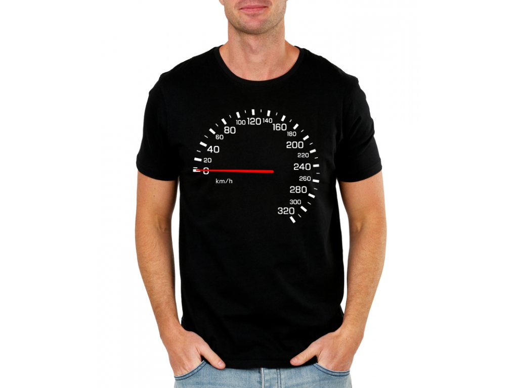 Pánske tričko Tachometer - Pretekár