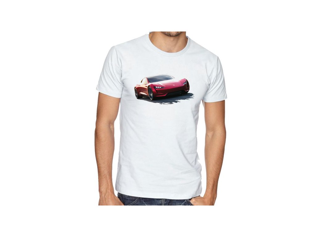 Tesla Roadster pánske tričko