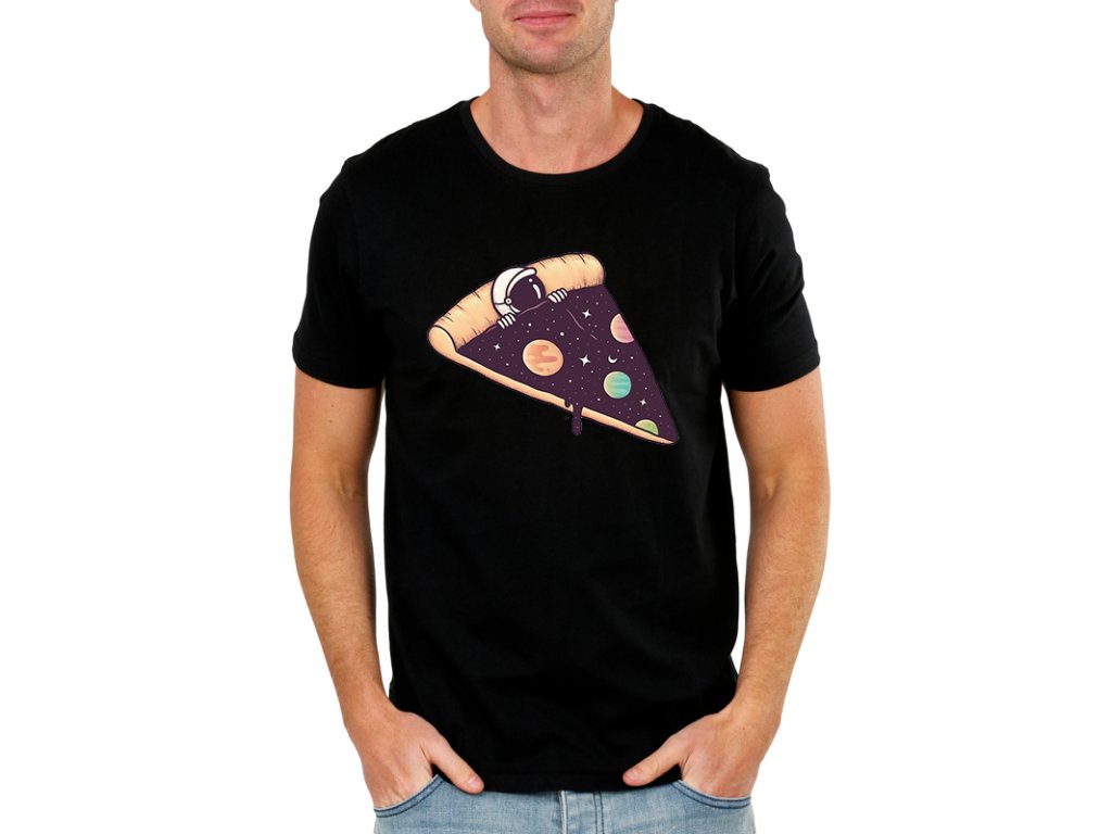Pánske tričko Pizza Astronaut