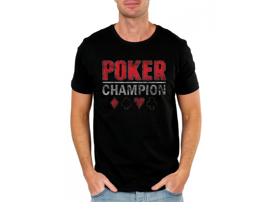 Pánske tričko pokerový šampión