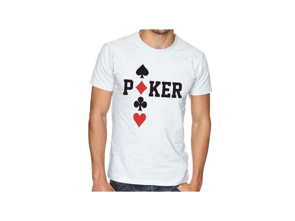 Pánske tričko Poker Káry Piky Kríže Srdcia