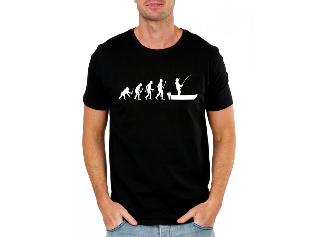 Pánske tričko Evolution Fisherman