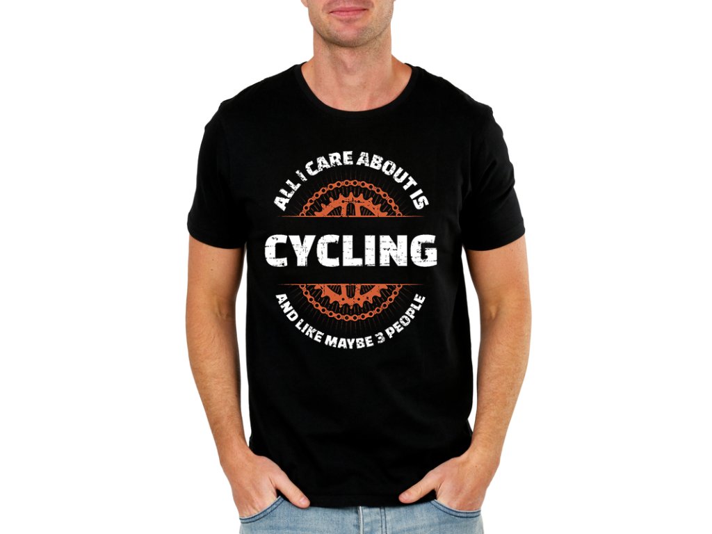 Pánske tričko Zaujíma ma len cyklistika