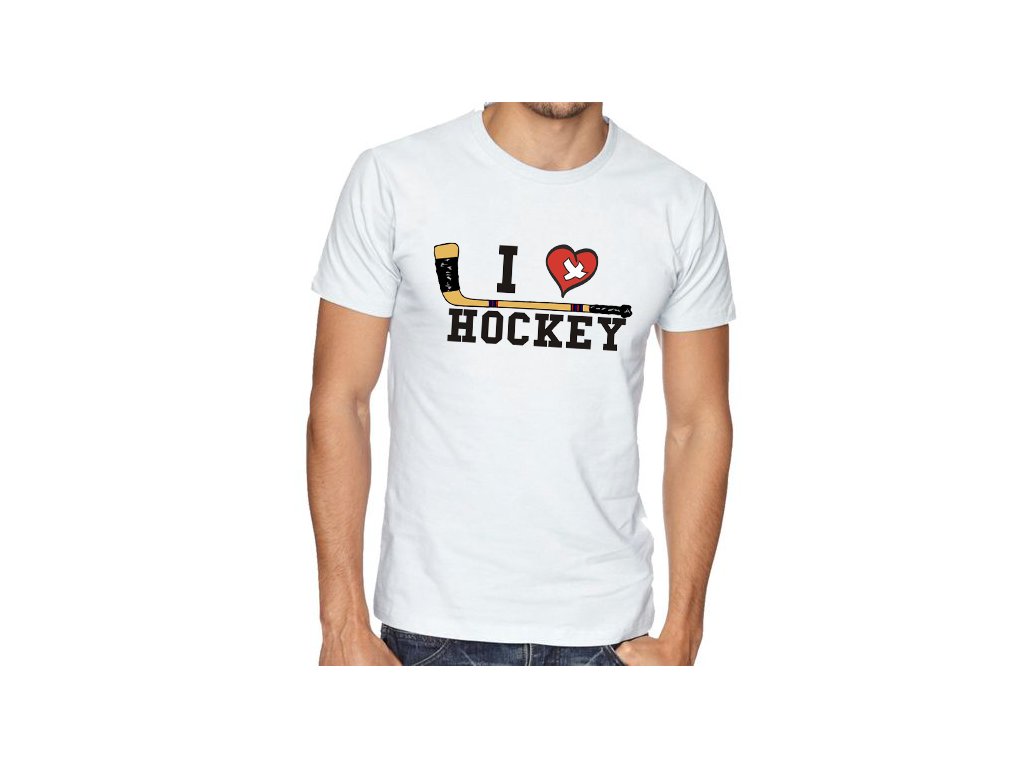 Pánske tričko I Love Hockey