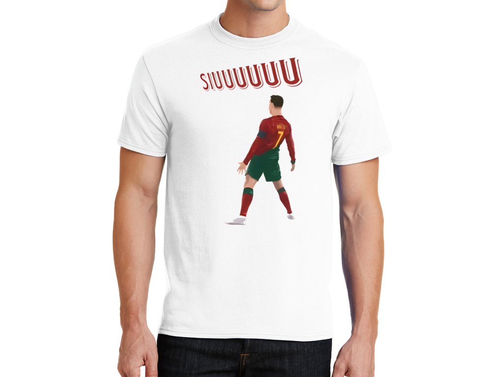 Pánske tričko SIUUU! Ronaldo oslavuje výbuch