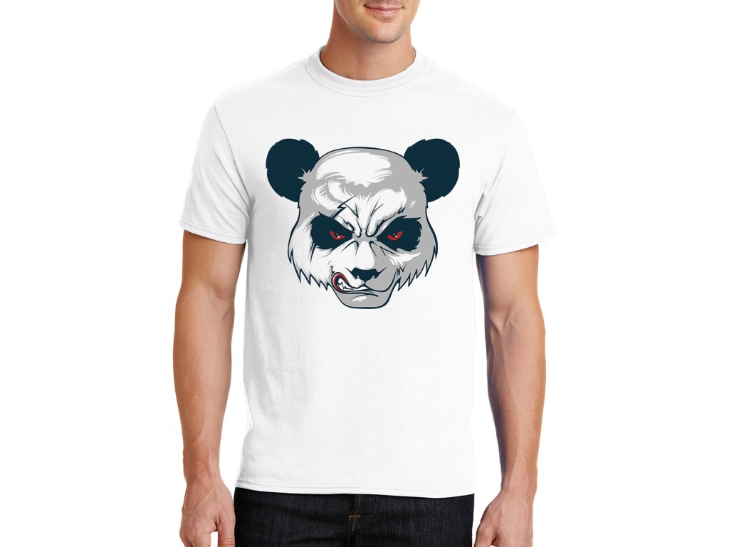 Pánske tričko Nahnevaná panda