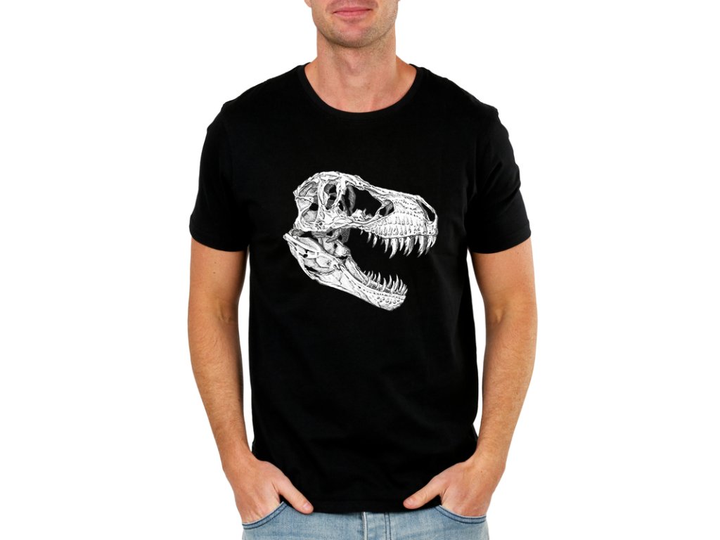 Pánske tričko T-rex Lebka