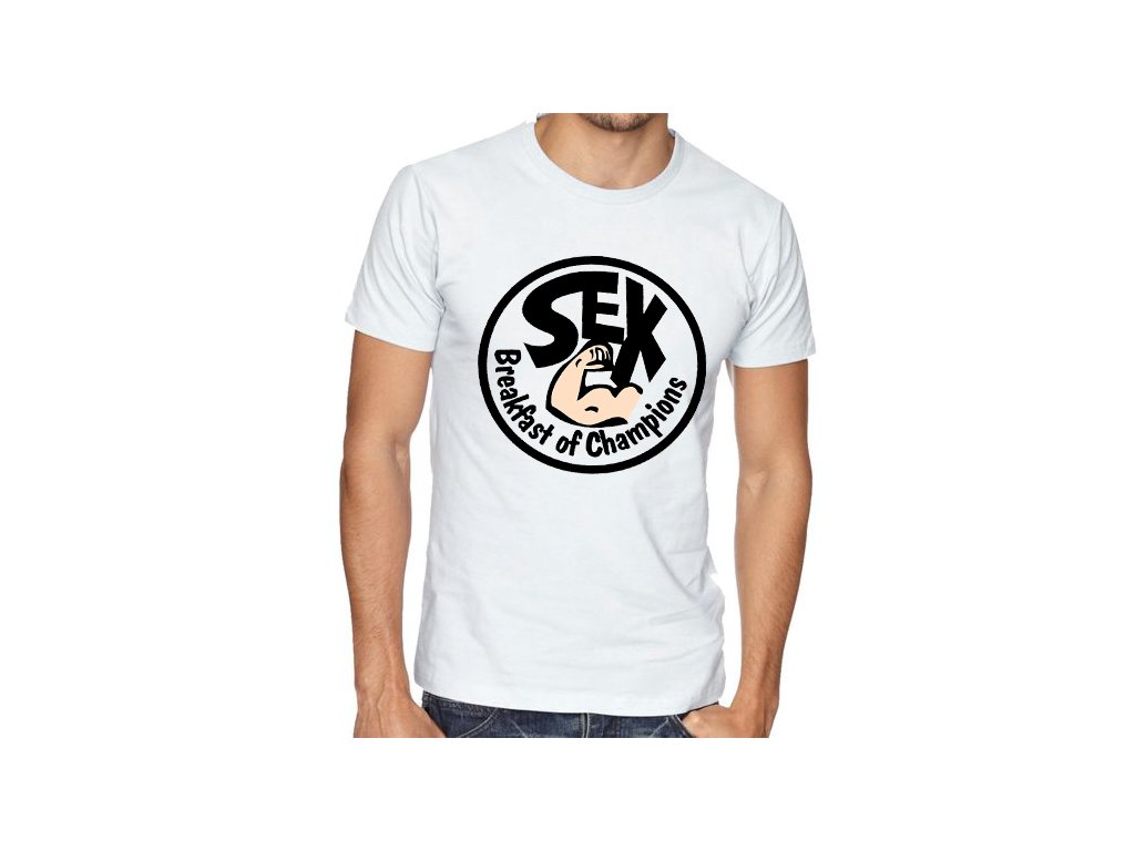 Pánske tričko sex raňajší šampióni