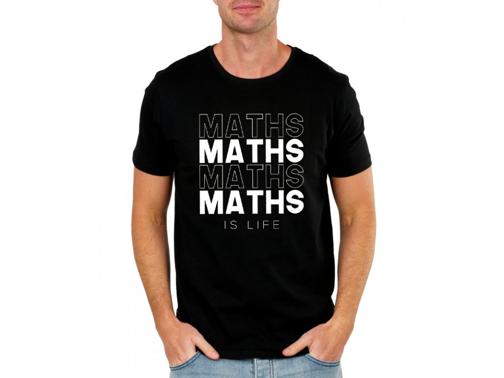 Pánske tričko Matematika Život