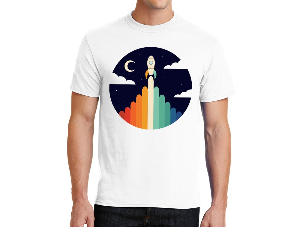 Pánske tričko Raketa Vesmír