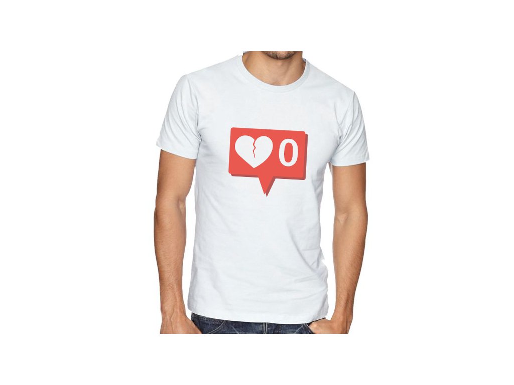 Pánske tričko Žiadne Instagram notifikácie
