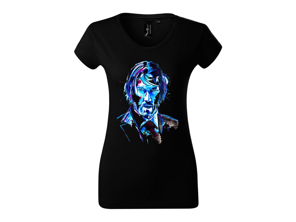 Dámske tričko s postavou John Wick