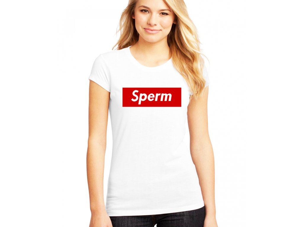 Dámske tričko Sperma paródia Supreme