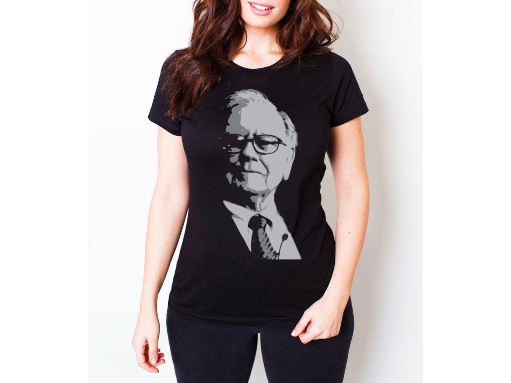 Dámske tričko Warren Buffett Icon