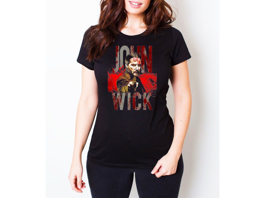 Dámske tričko Wick sa nepýta. Wick koná