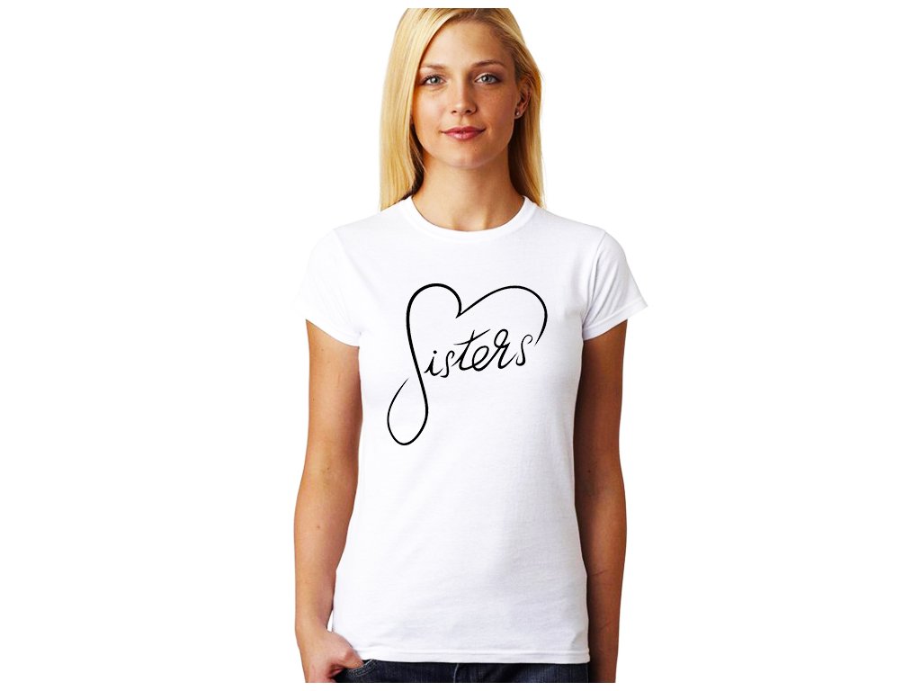 Dámske tričko pre sestru - Sister Heart