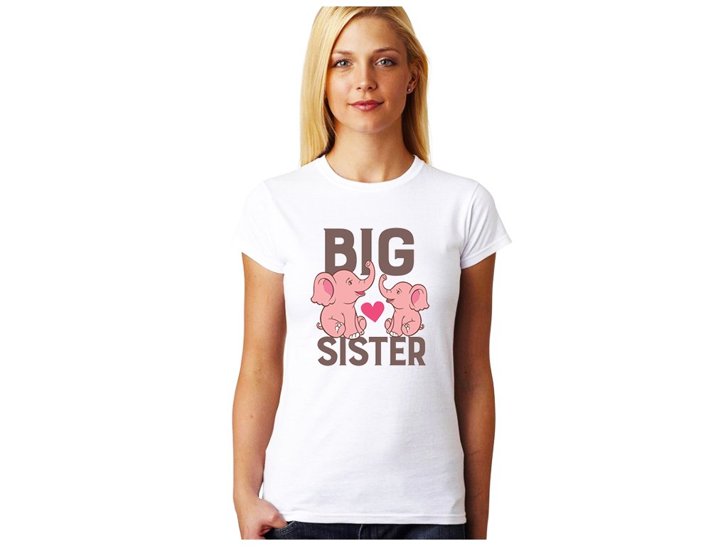 Dámske tričko pre sestru - Big Sister