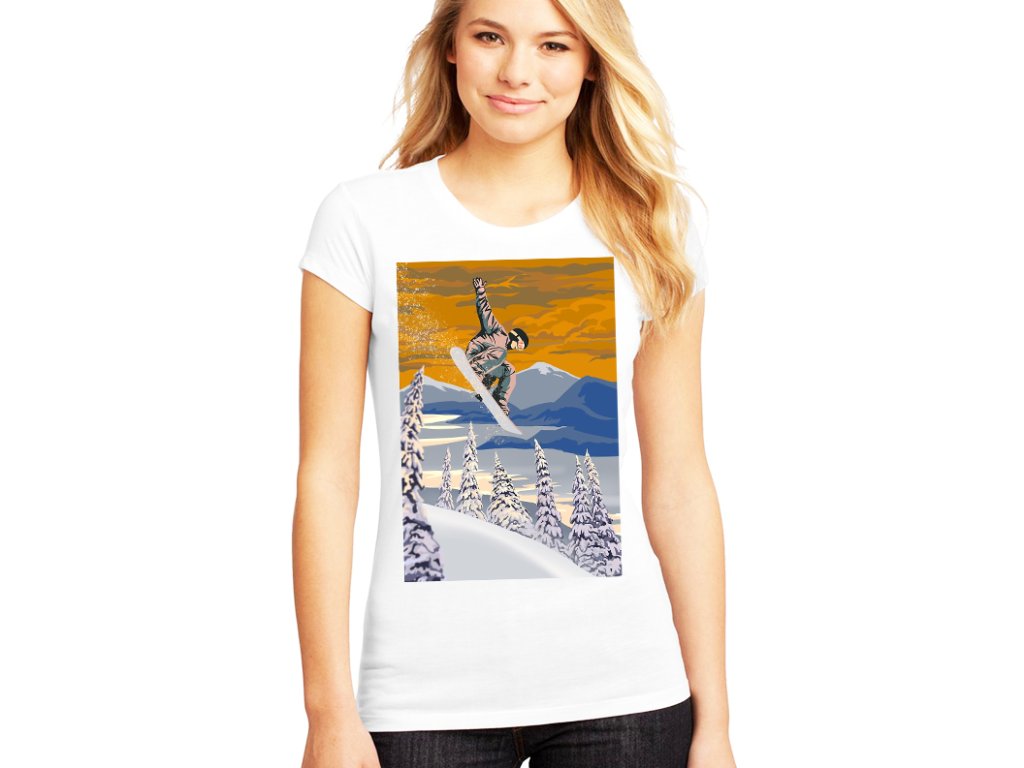 Dámske snowboardové tričko