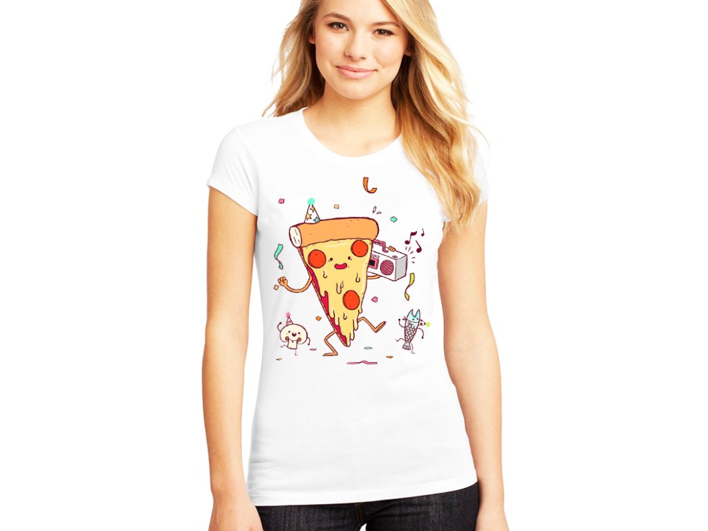 Dámske pizza party tričko