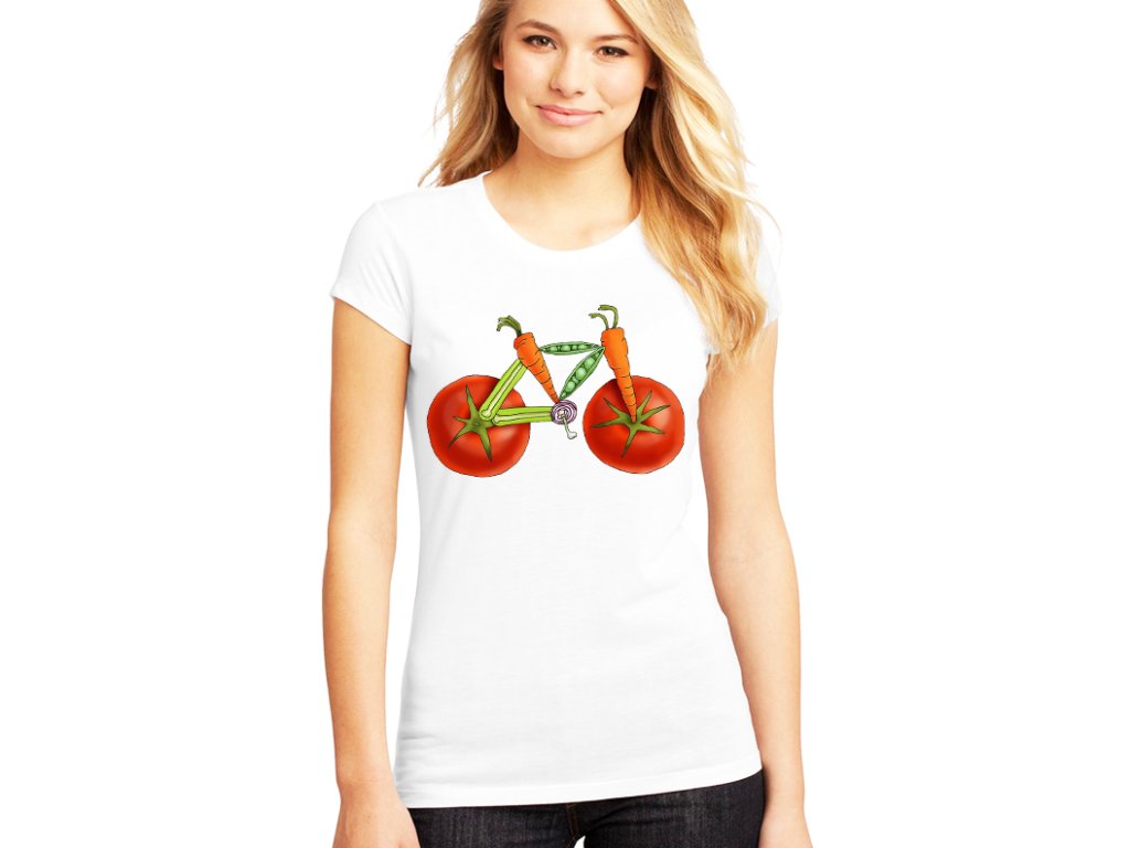 Dámske tričko Vegetable Bike