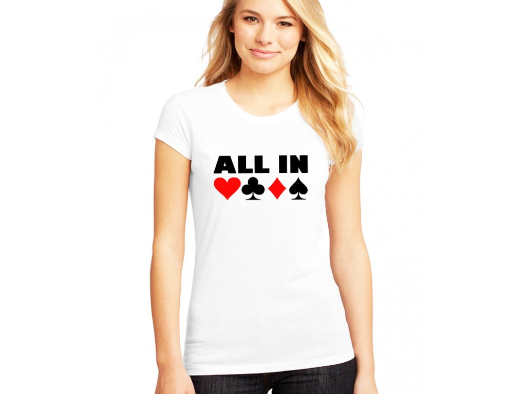 Dámske tričko ALL IN Poker
