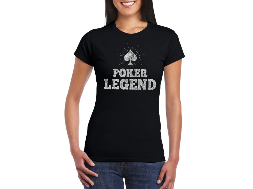 Dámske poker legenda tričko