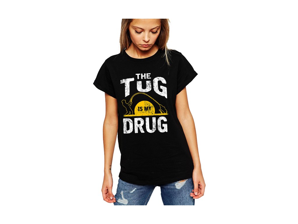 Dámske tričko Rybárčenie je moja droga