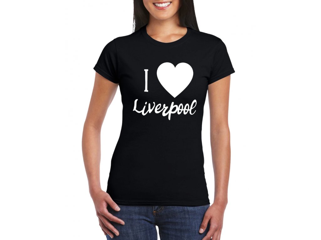 Dámske tričko, Milujem Liverpool FC
