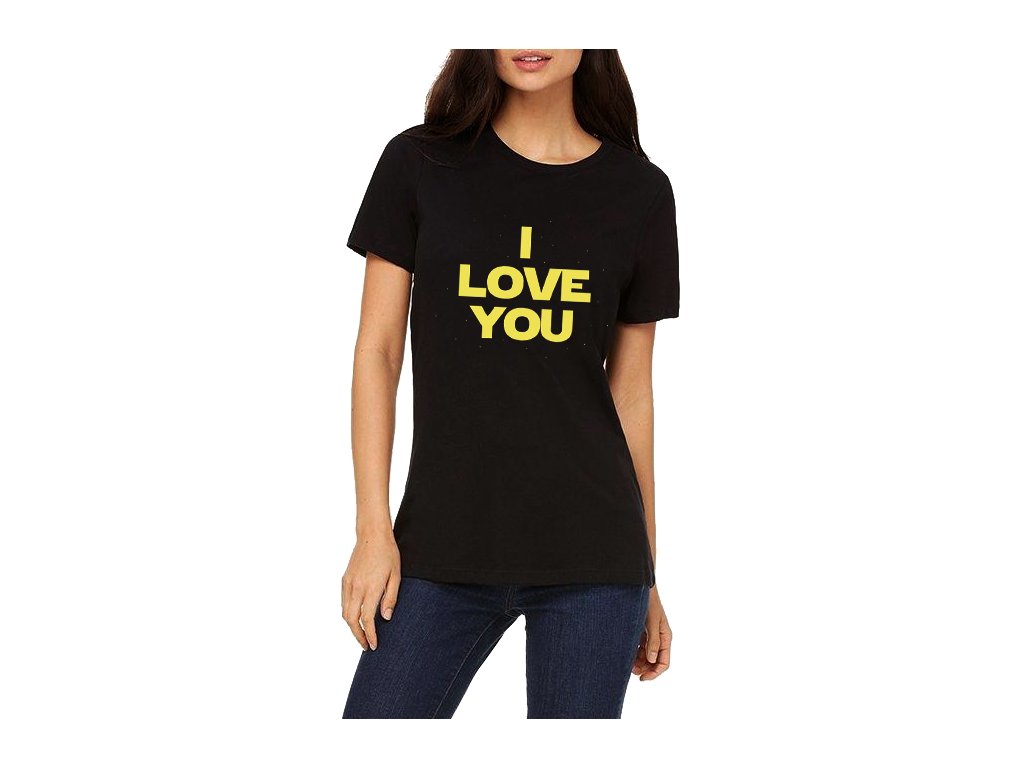 Dámske tričko Star Wars I Love You