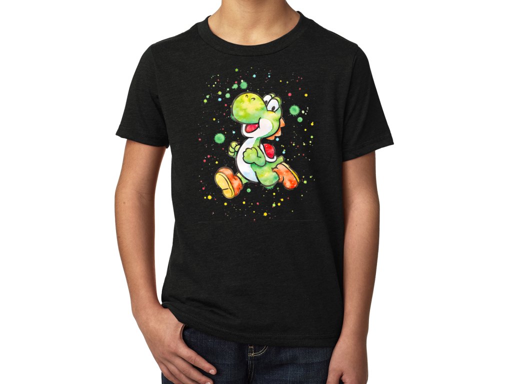 Detské tričko Yoshi v galaxických farbách
