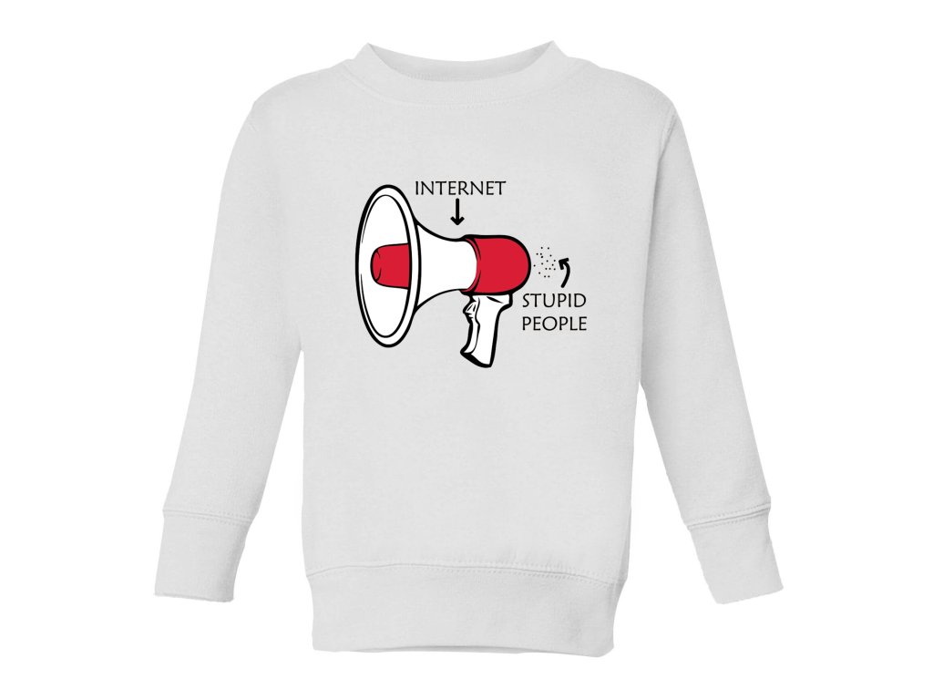 Detská mikina Hlúposť internetu