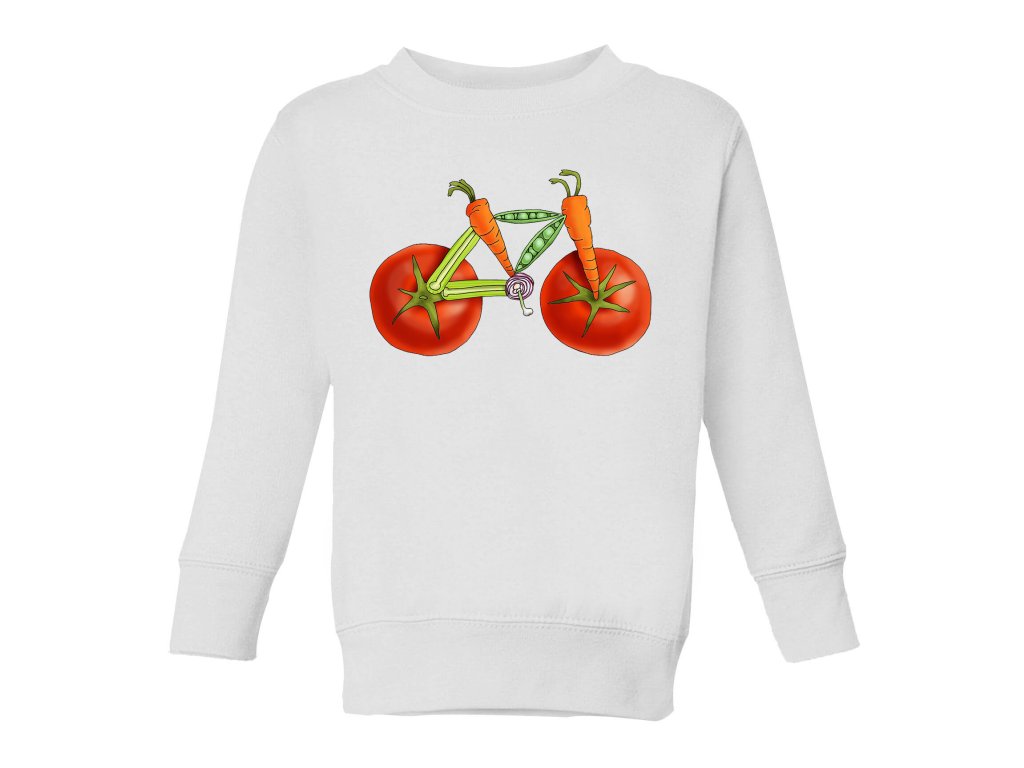 Detská mikina Zeleninový bicykel