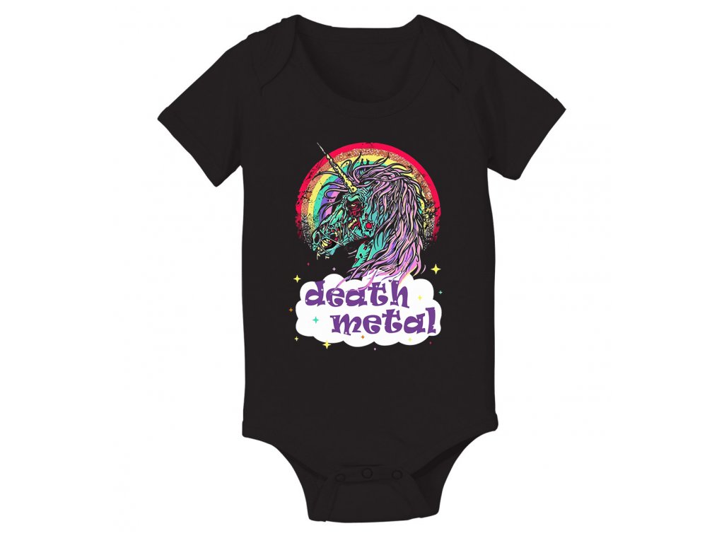 Death Metal Jednorožec Detské Body