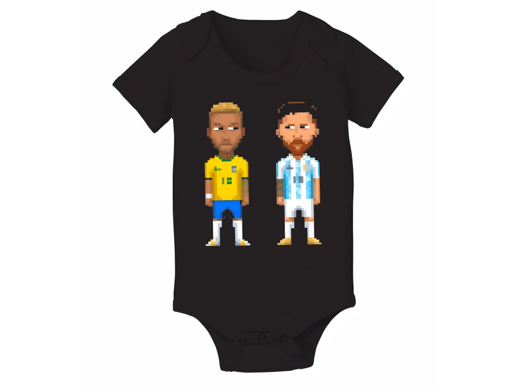 Detské Pixel Art Rivali Neymar Vs Messi