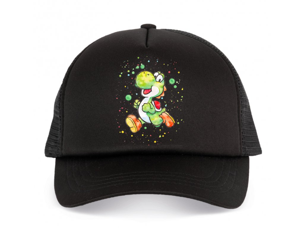 Detská Yoshi čiapka v galaxických farbách