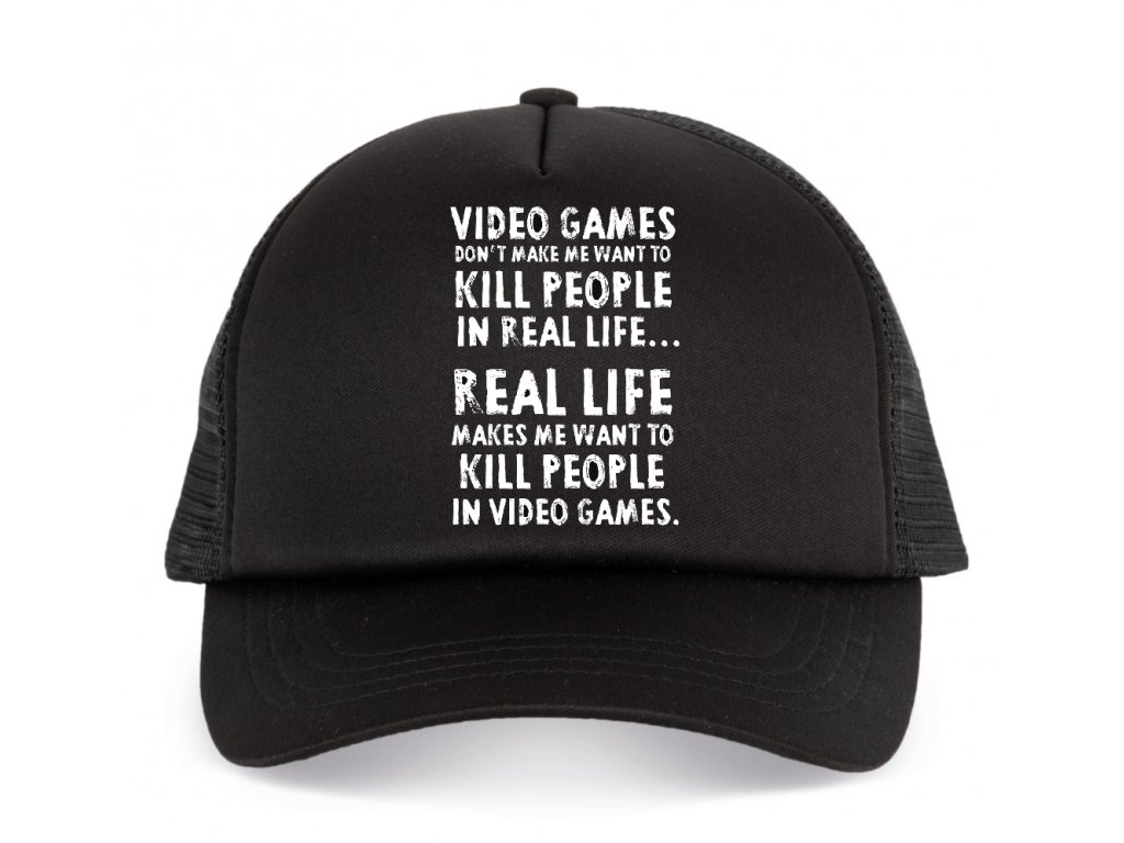Detská čiapka Video Games Kill