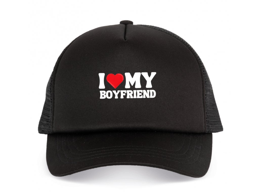 Detská čiapka "I Love My Boyfriend"