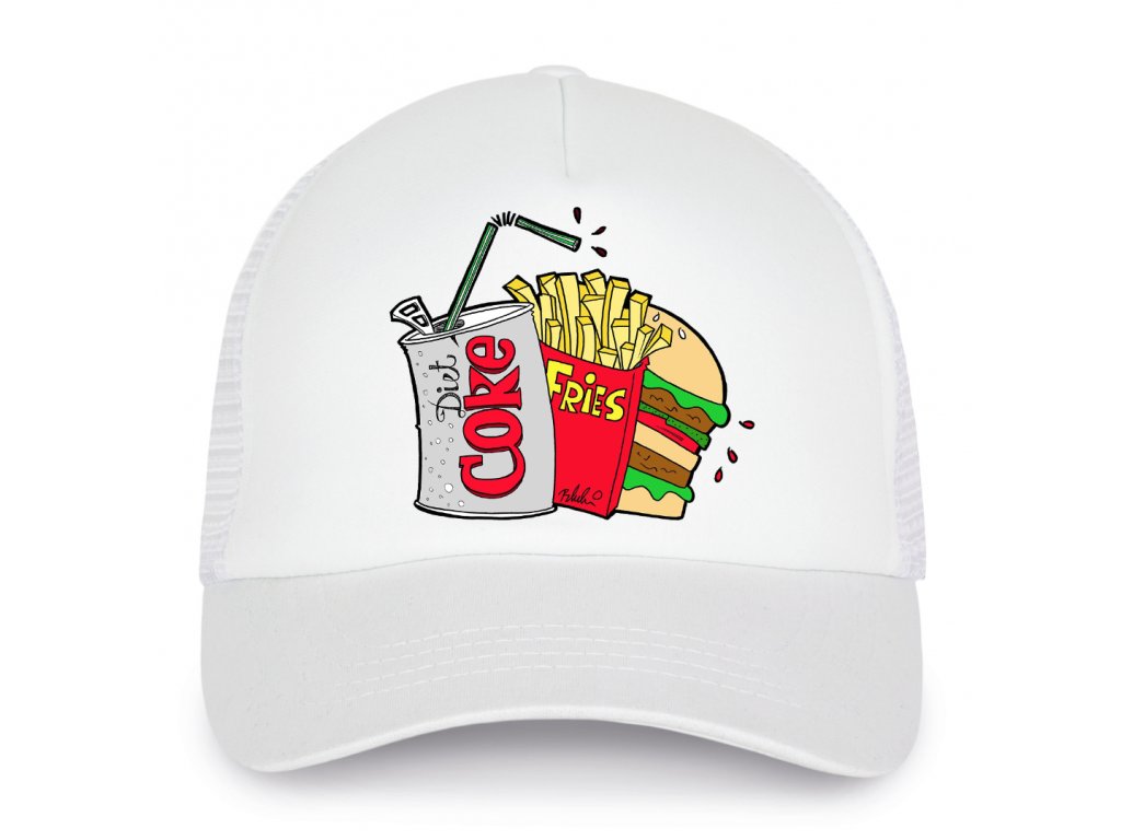 Detská čiapka Cola s vyprážaným hamburgerom