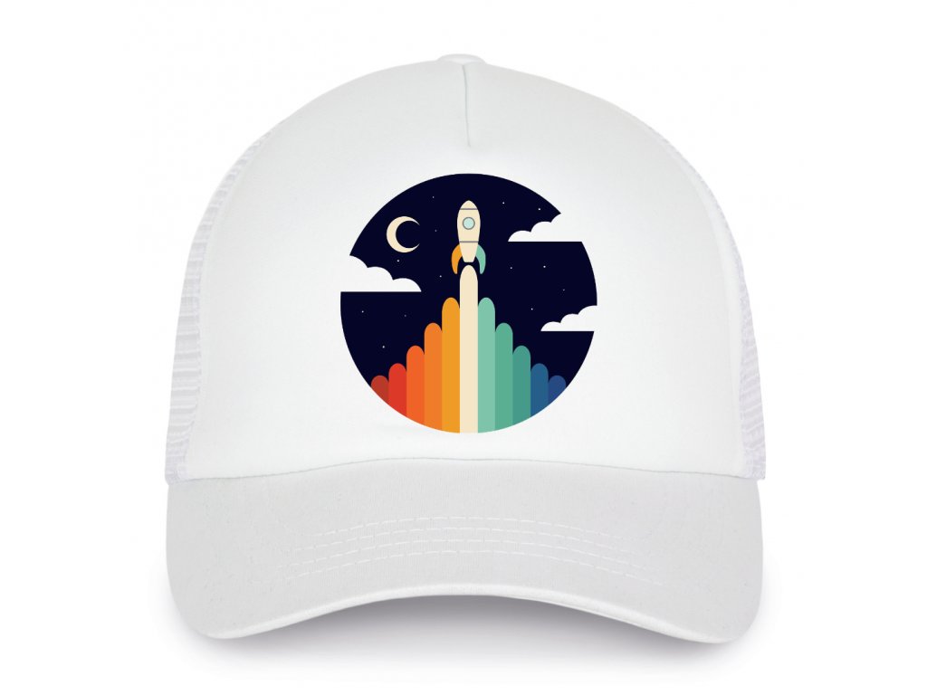 Detská čiapka Raketa vesmír