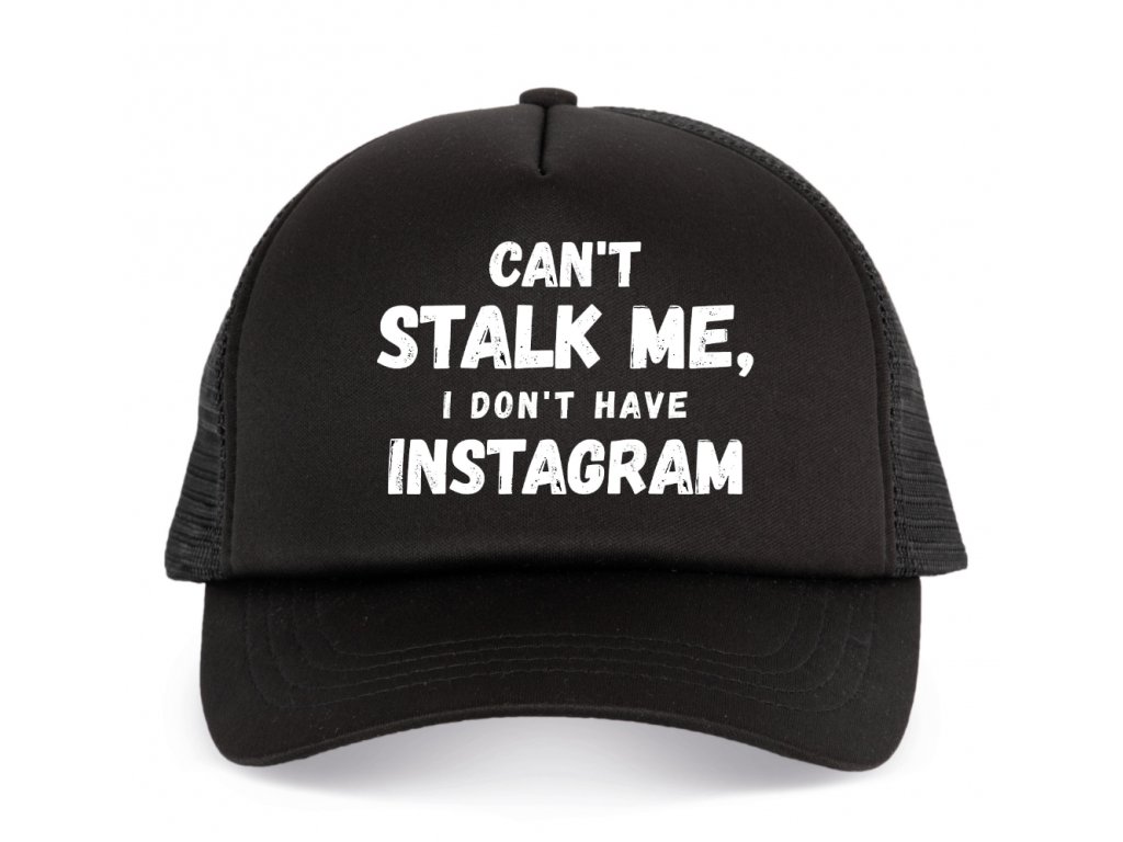 Detská čiapka Nemôžeš ma sledovať, nemám Instagram