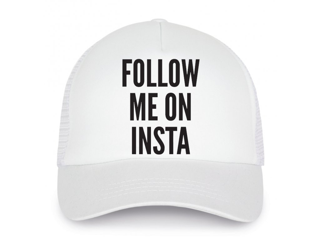 Detská čiapka Sleduj ma na Instagrame