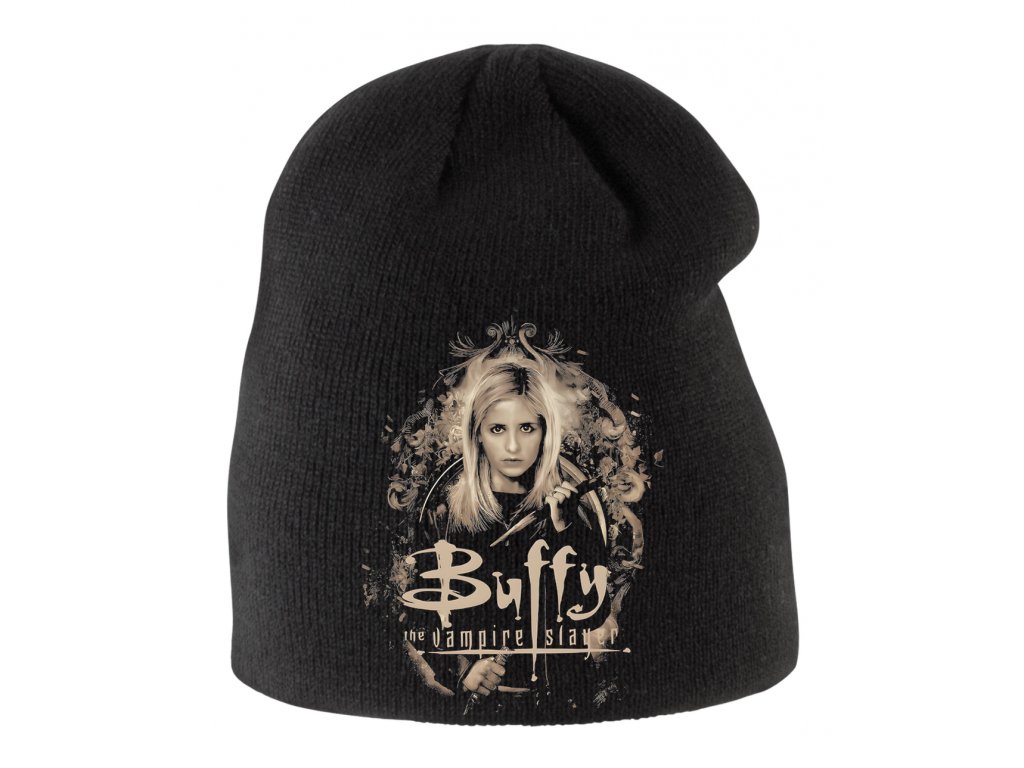 Detská zimná čiapka Upíri nemajú šancu, keď je Buffy v meste