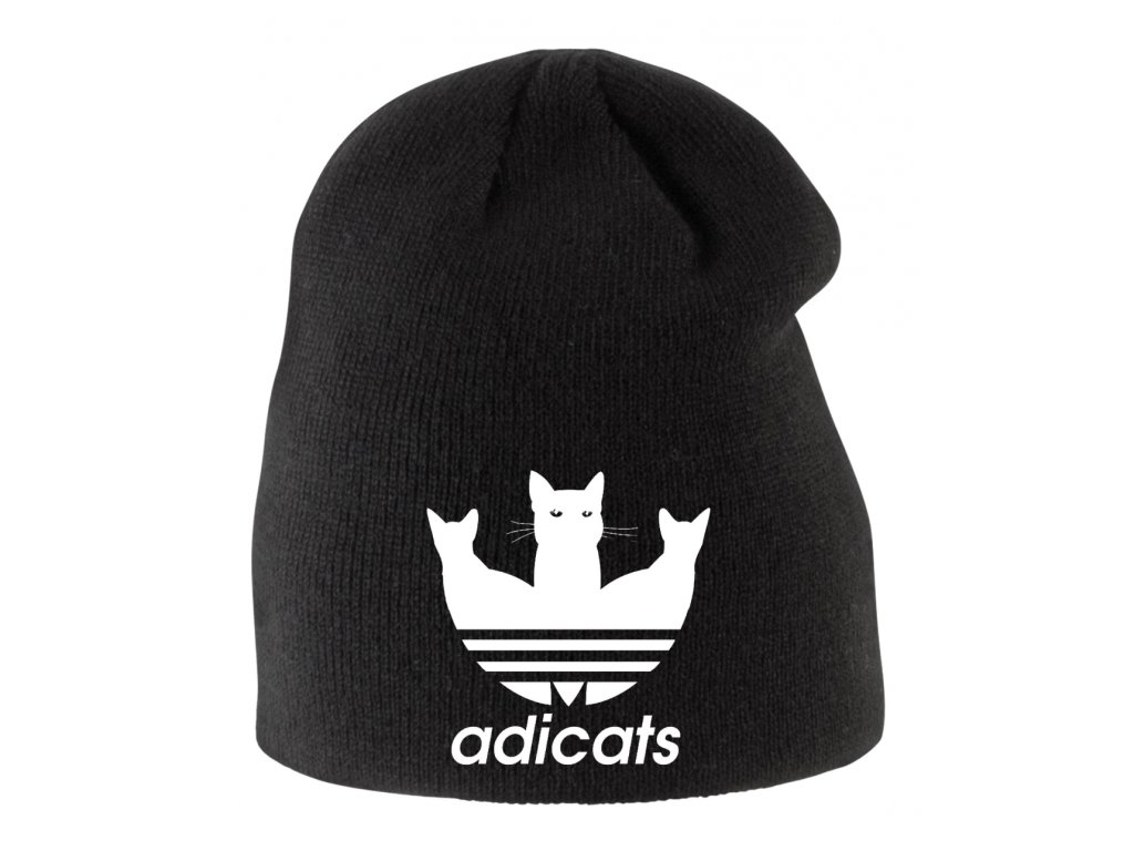 Detská zimná čiapka Adicats Adidas paródia
