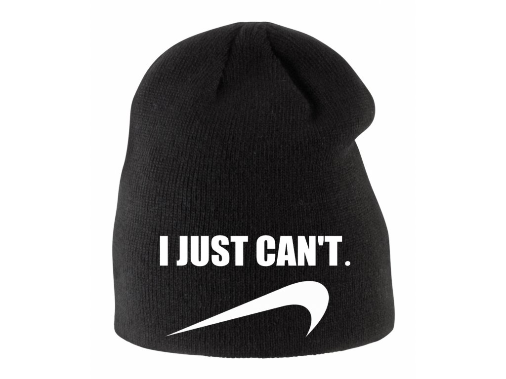 Jednoducho to nezvládam detská zimná čiapka - Nike paródia