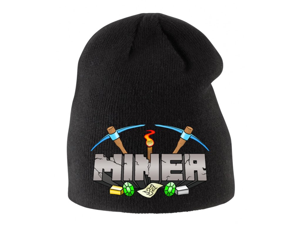 Detská zimná čiapka Minecraft - Baník