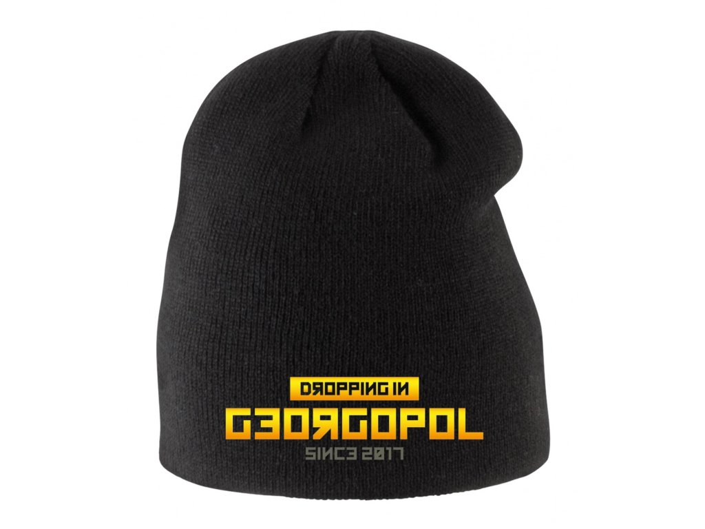 Detská zimná čiapka PUBG Skáčem do Georgopolu