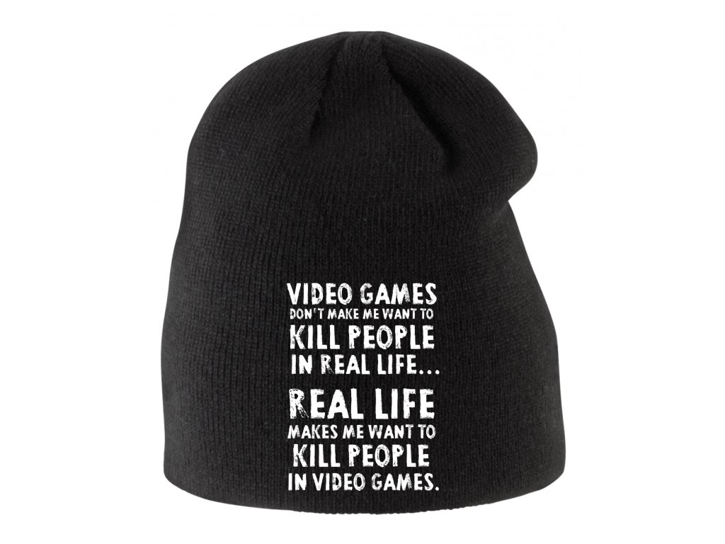 Detská zimná čiapka Video Games Kill