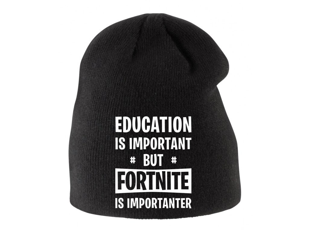 Vzdelávanie detí je dôležité, ale Fortnite je dôležitejší - zimná čiapka