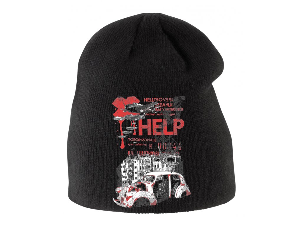 Detská zimná čiapka Auto uprostred chaosu