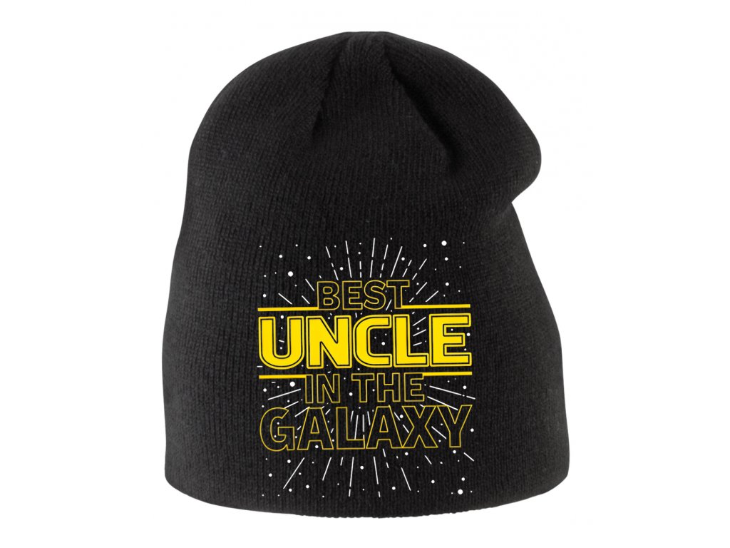 Detská zimná čiapka Najlepší strýko v galaxii